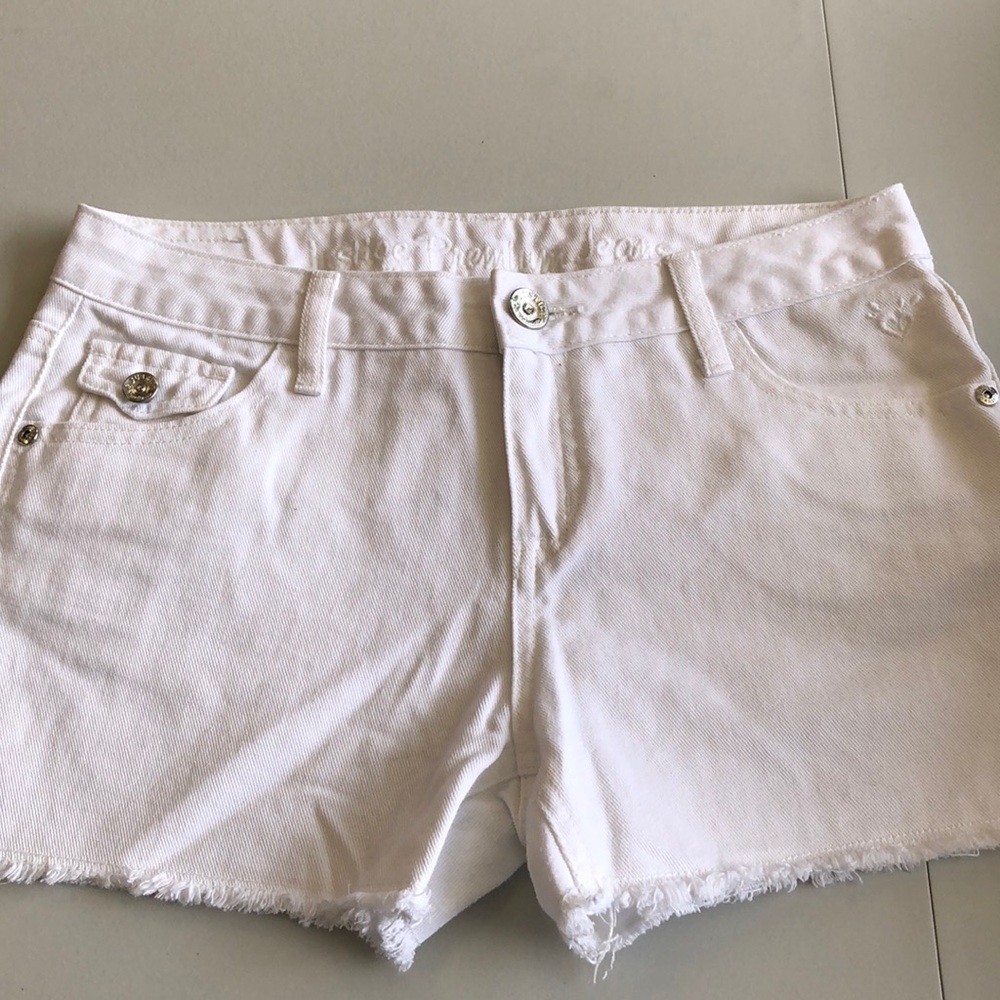 Justice white shorts